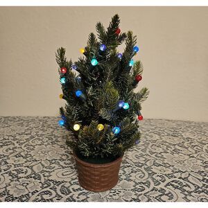 Bethlehem Holiday Pine Tree with Multicolor LED Lights